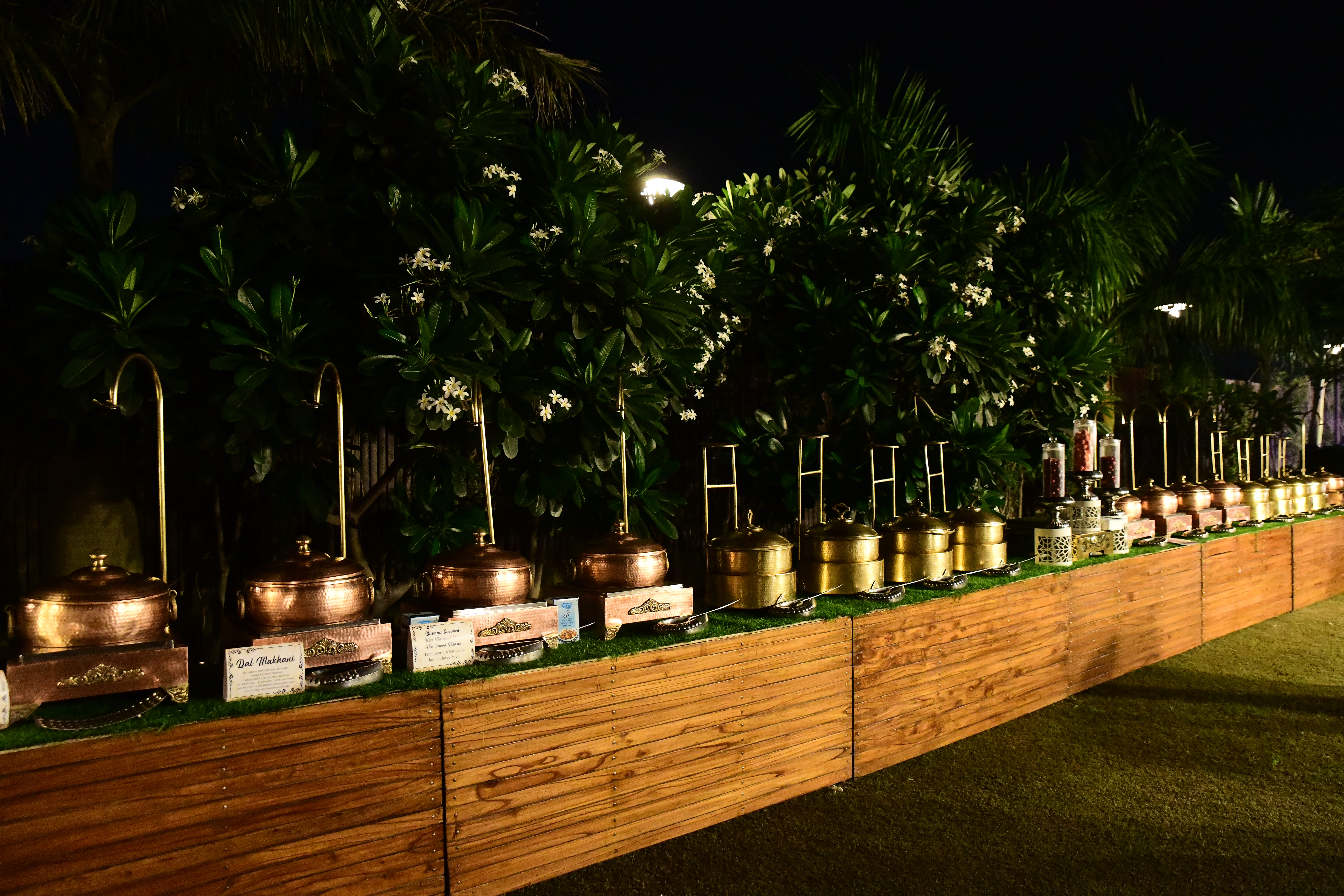 Elegant outdoor catering setup in Greater Noida