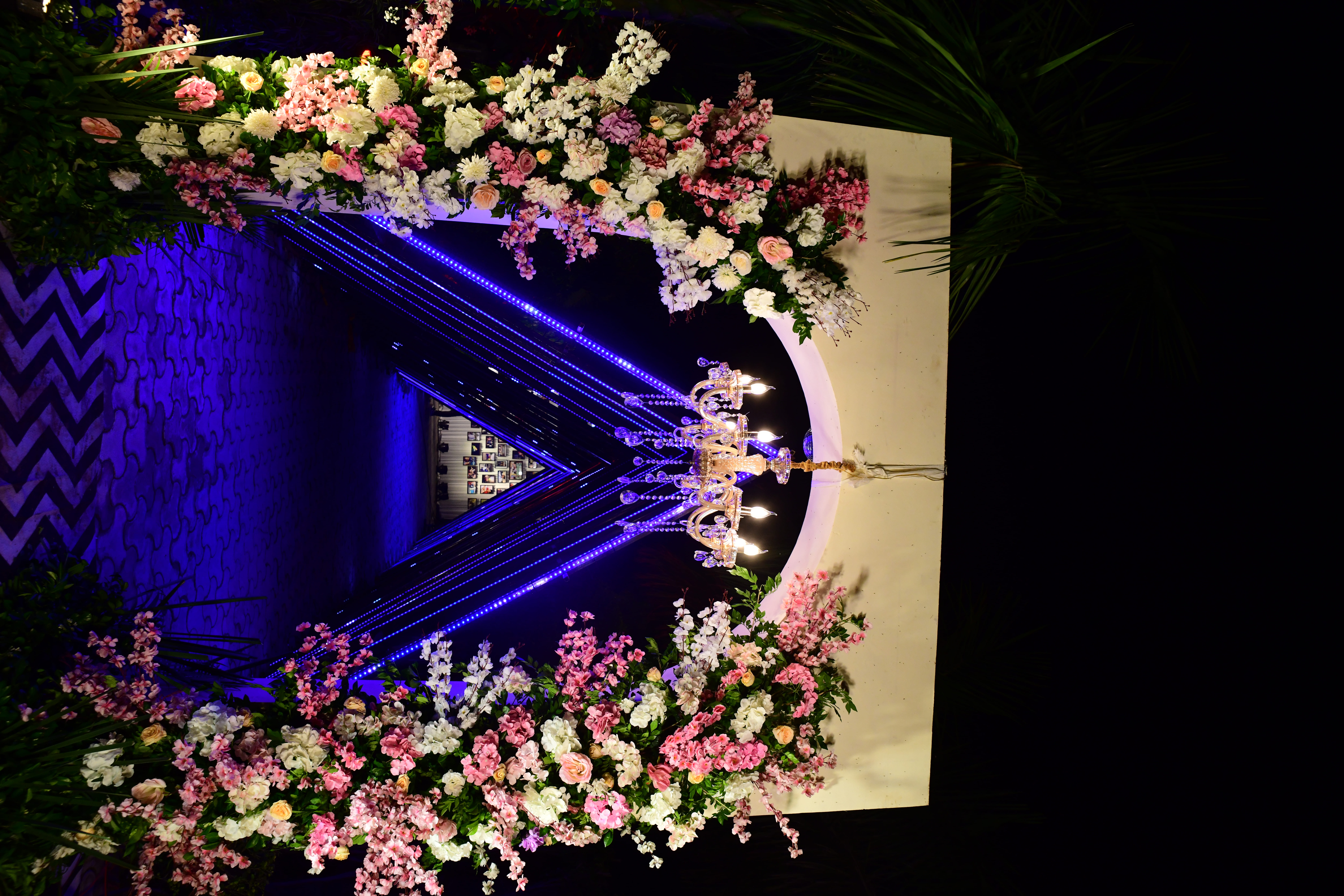 Elegant floral archway for wedding in Greater Noida